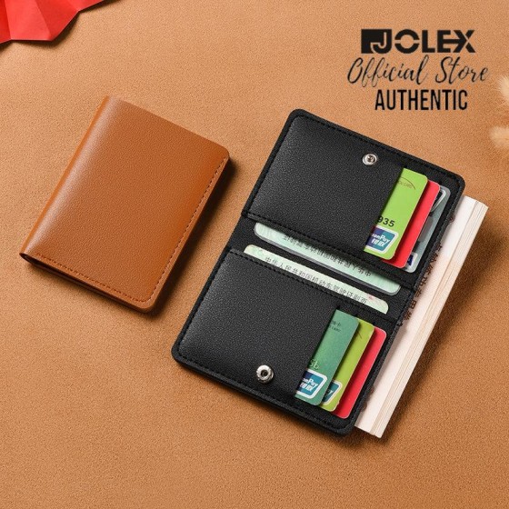Jolex Unisex Small wallet Short  New Simple Mini wallet Card Holder Thin Folding Wallet Driver's License Holder LG418