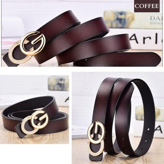 Jolex NEWEST Women's Belt PU Leather Retro Versatile Rhinestone Ladies Belt Fashion All-match Jeans Belt for Women #LX0828