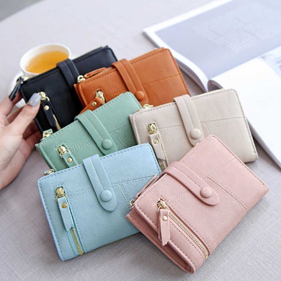 Jolex Simple Versatile Comfortable Soft Short Wallet Card Holder C219-1