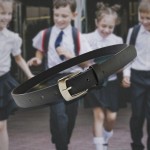 Jolex Kids Belt PU Leather Waist Belt for Boys and Girls Children Unisex Leather School Belt LX1071